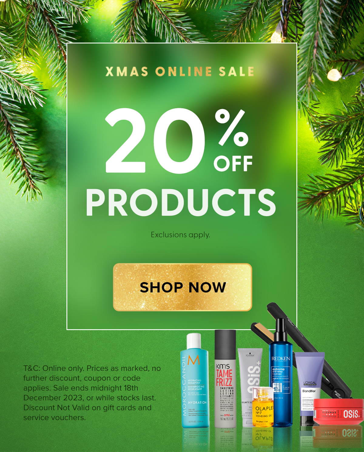 20% off selected products