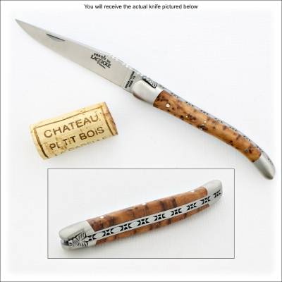 laguiole pocket knife thuya handle