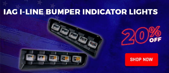 4th of July Sale - IAG I-Line Bumper Indicator Lights 20% OFF!