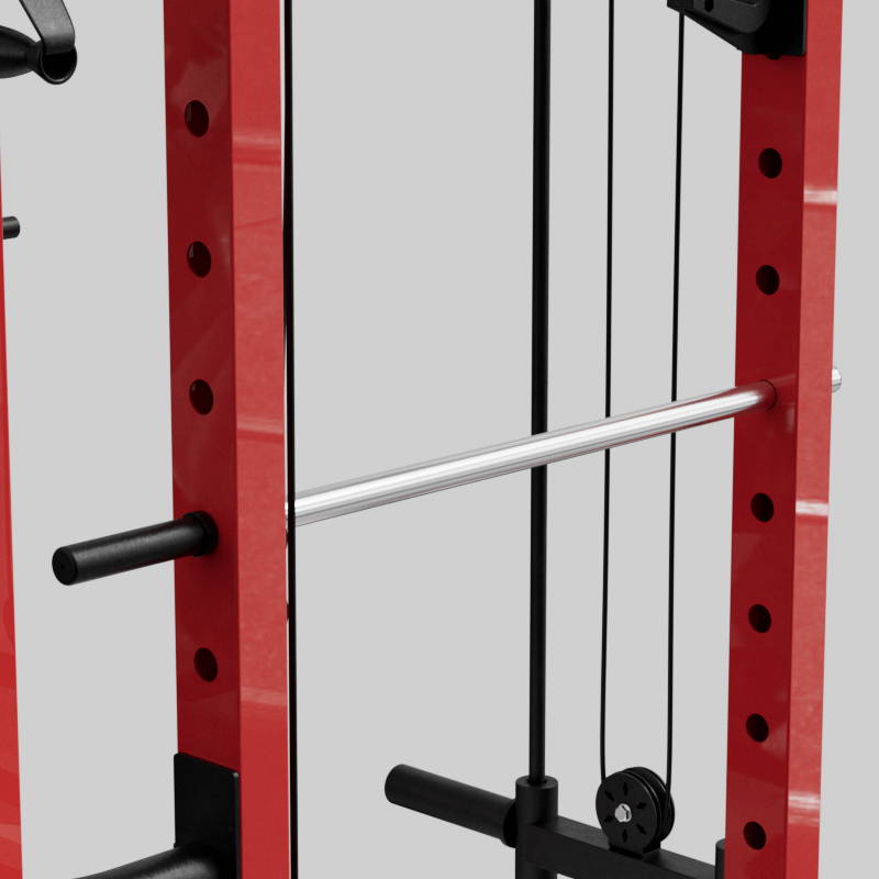 MAJOR LUTIE Full Power Cage with Lat Pulldown Power Rack with Cables for Home Gym