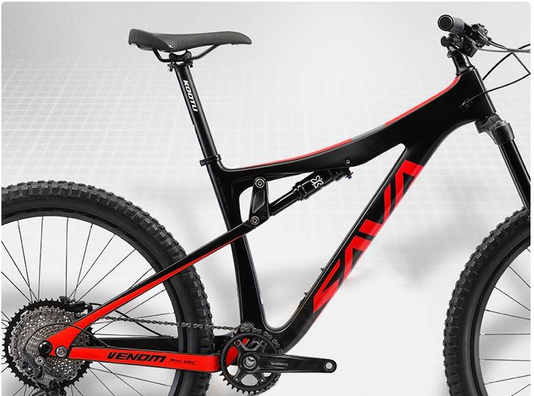 Lightweight carbon fiber softtail frame-SAVA Full suspension carbon mountain bike