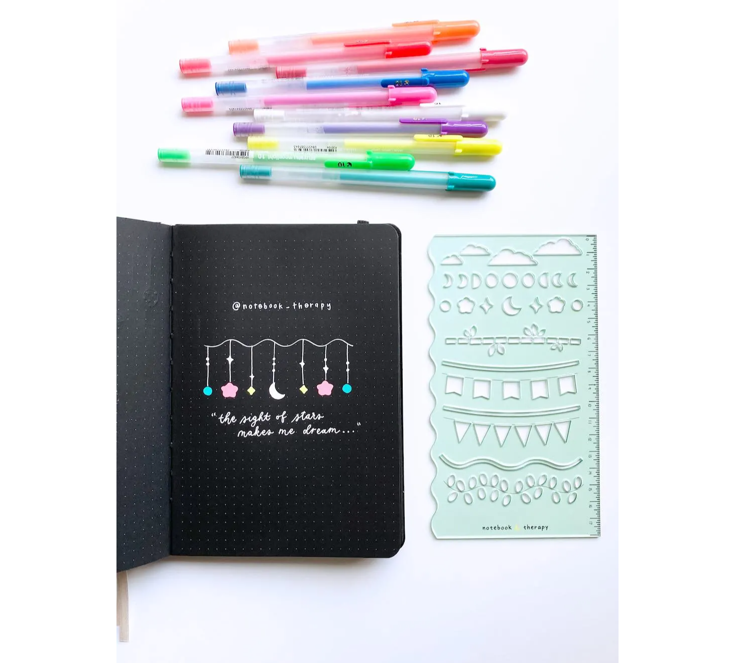 How to Use Bullet Journal Stencils – NotebookTherapy