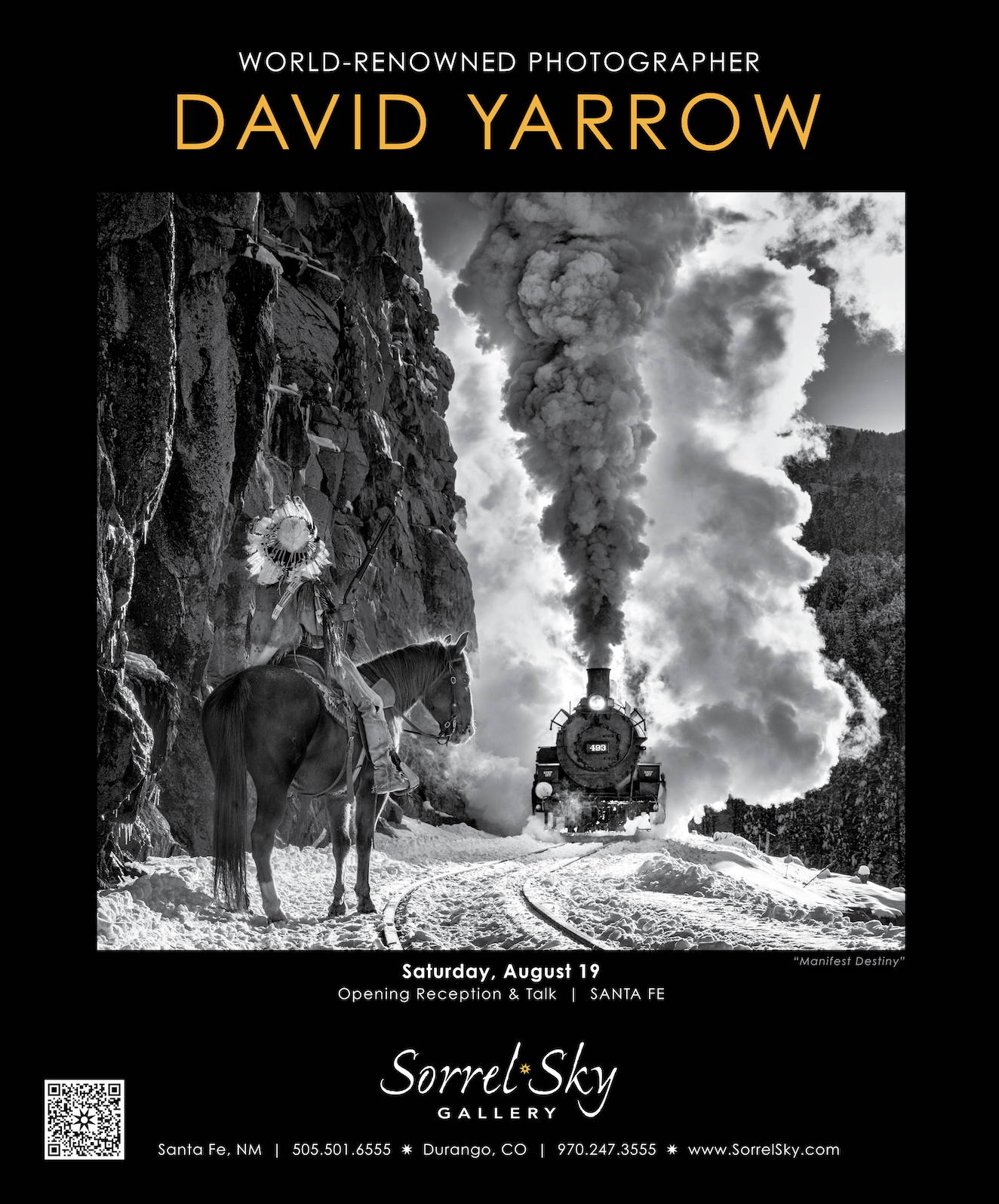 David Yarrow. Sorrel Sky Gallery. Santa Fe Art gallery. Western ARt. 