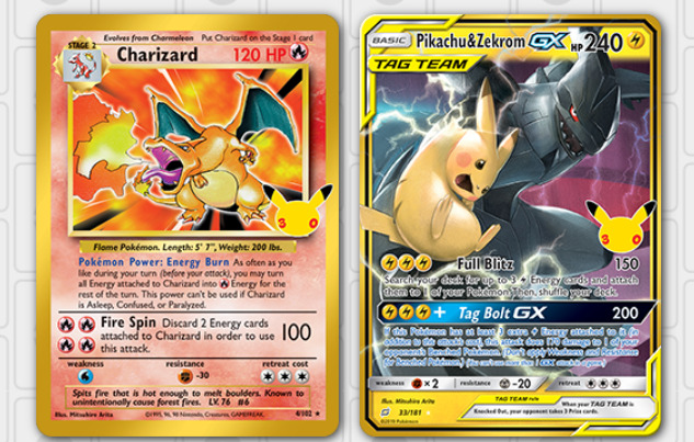 okémon TCG 30th Anniversary Charizard and Zekrom