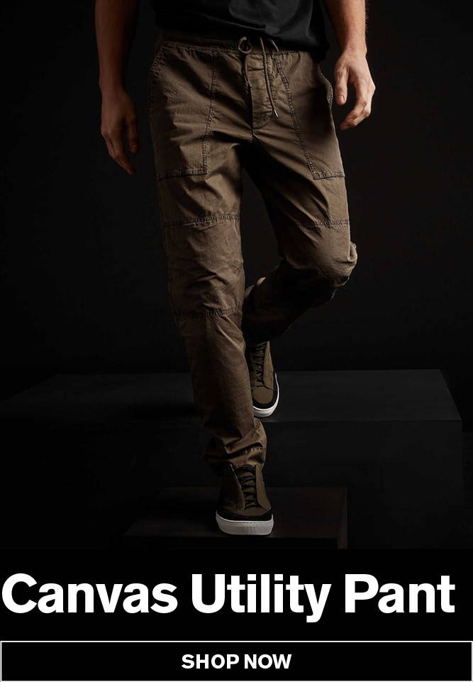 STRETCH MICRO CANVAS UTILITY PANT