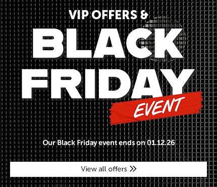 Black Friday event promotions with VIP offers and end date.