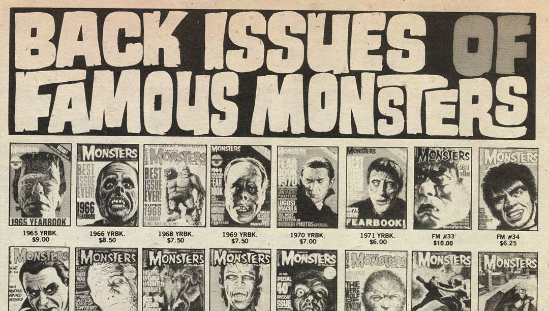 Famous Monsters of Filmland was a Warren Publishing staple in the 1960s and 1970s