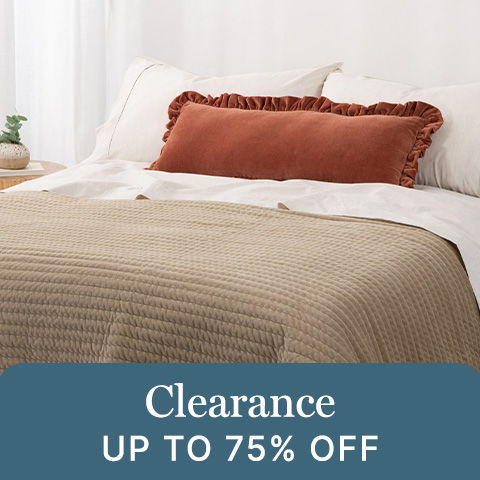 Clearance, up to 75% off