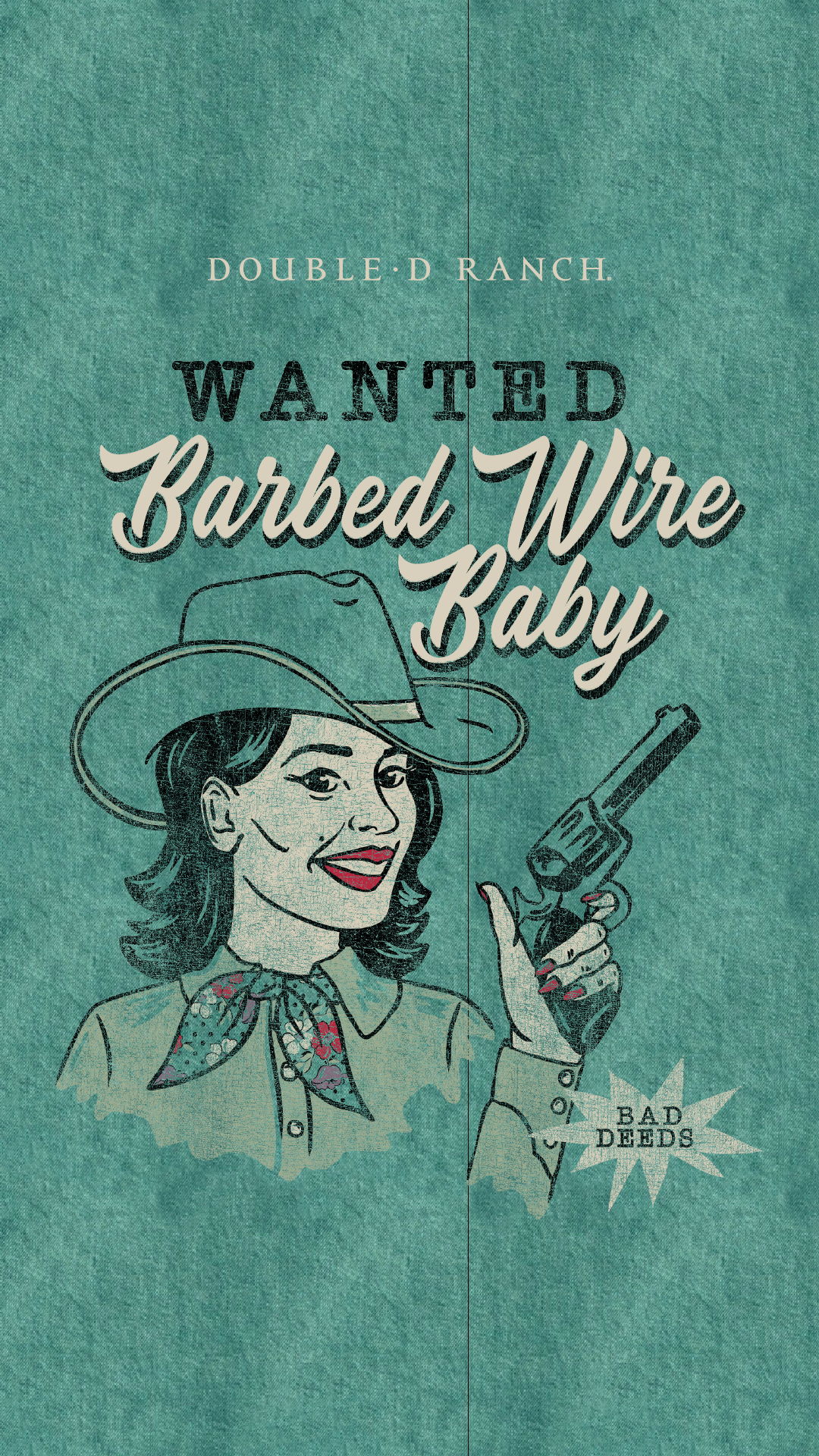 Wanted Barbed Wire Baby phone background.