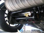 Train horns tucked under exhaust pipe rear suspension Raymond's 2004 Toyota RAV4 Conductor's Special 844K Nightmare Edition gallery photo 5