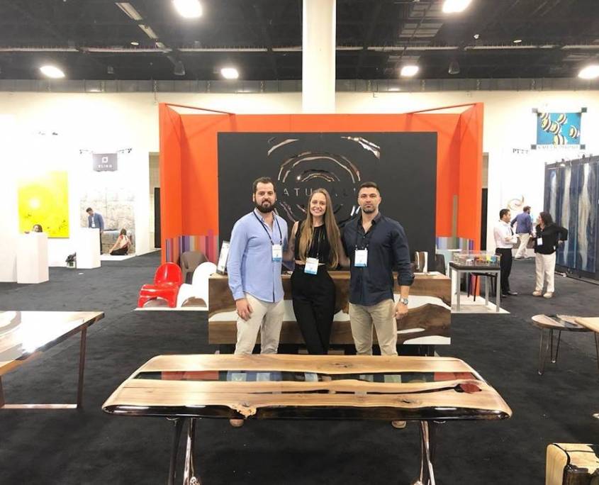 Naturalist High-End Wood Furniture Exhibit at ICFF South Florida