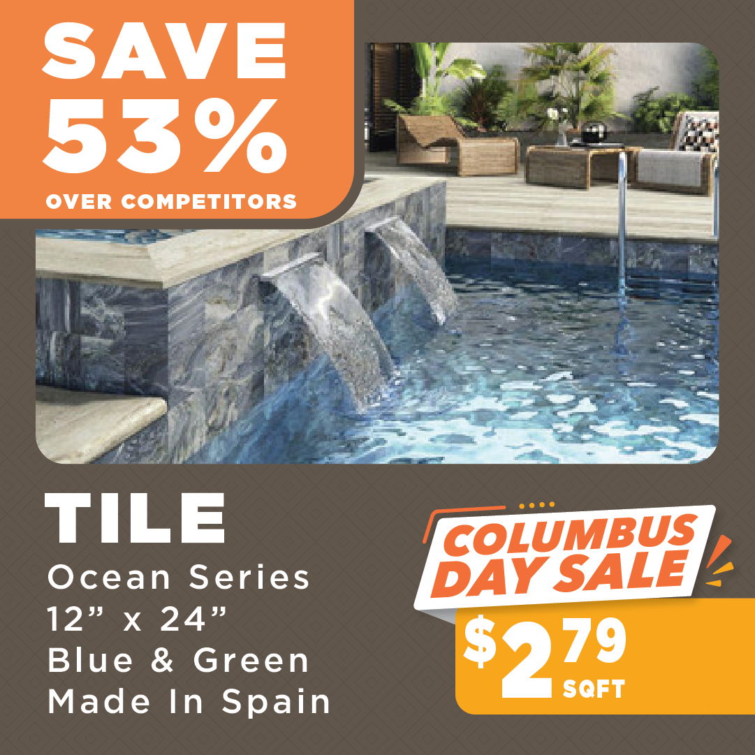 Ocean Series Tile Columbus Day Sale
