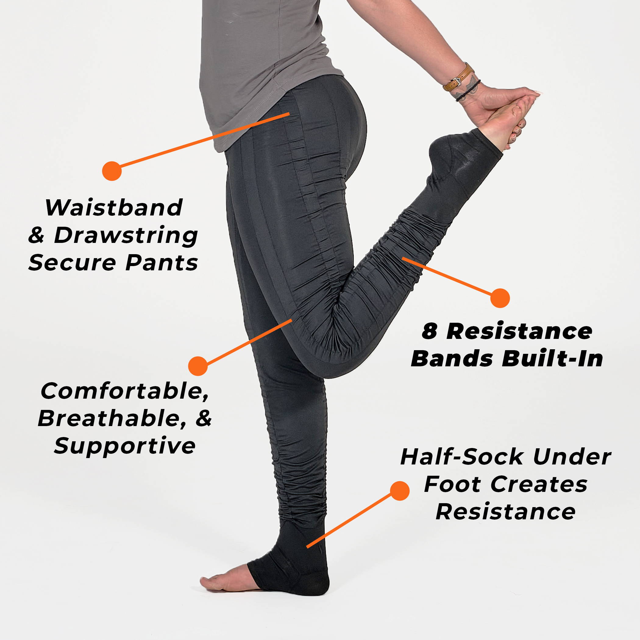 AGOGIE Resistance Band Pants for Women 1