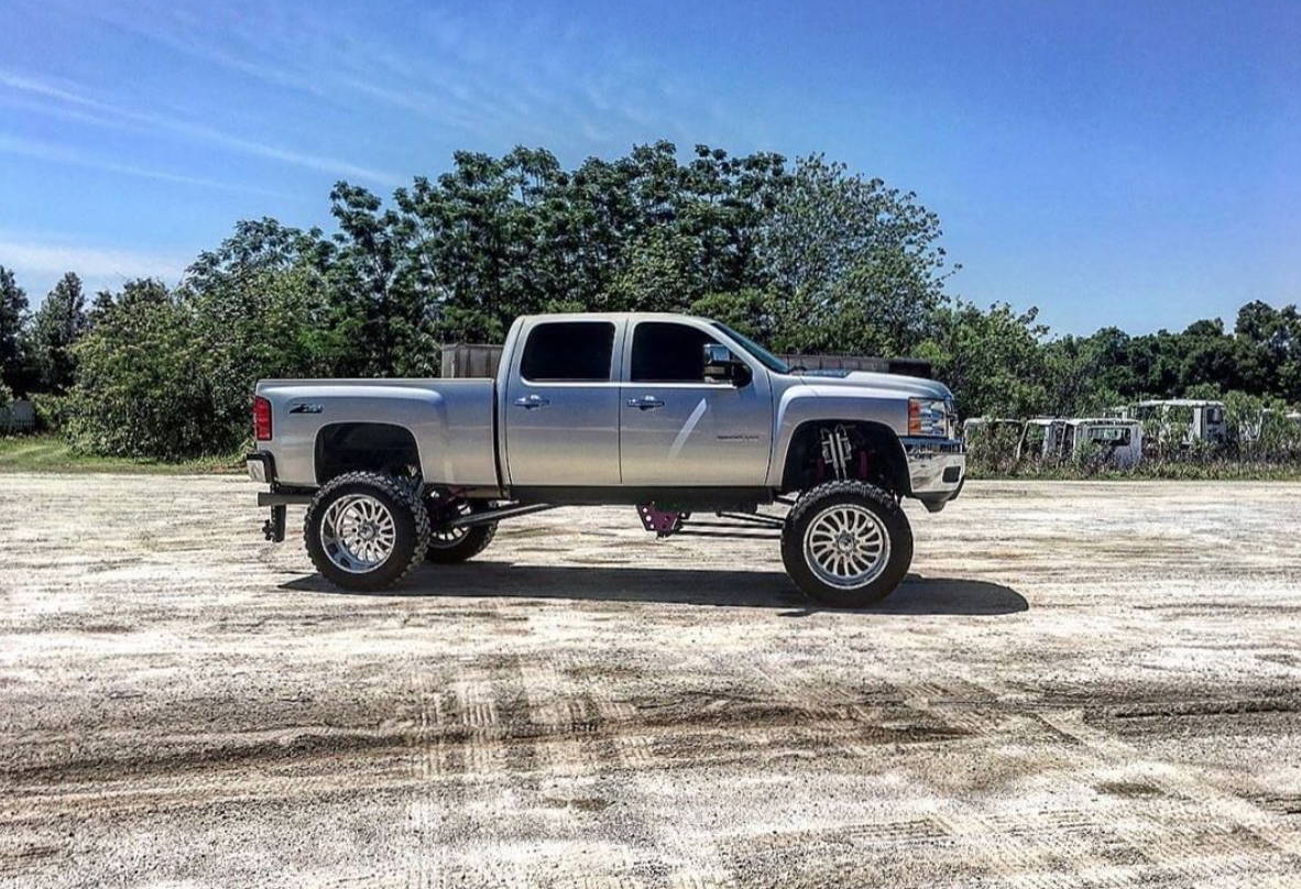 Grey Chevy Truck with 14