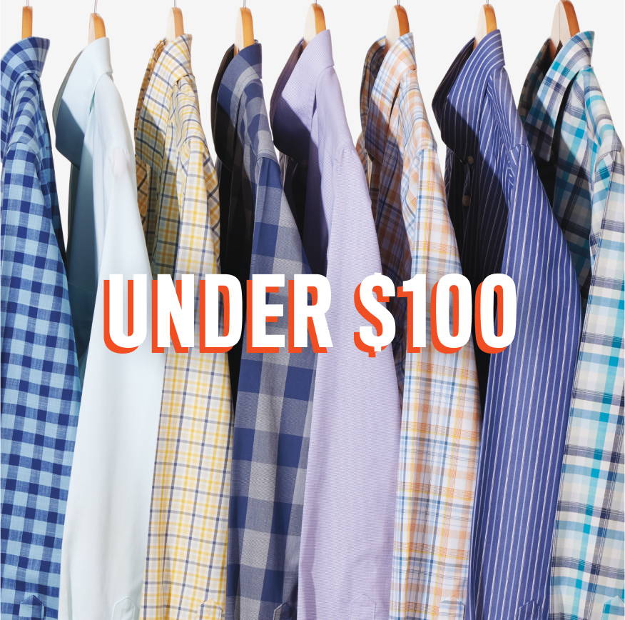 Collection of UNTUCKit Button downs. 