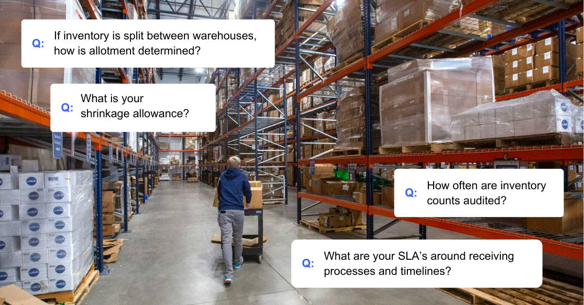 Receiving and Inventory questions to ask a 3PL Fulfillment Company