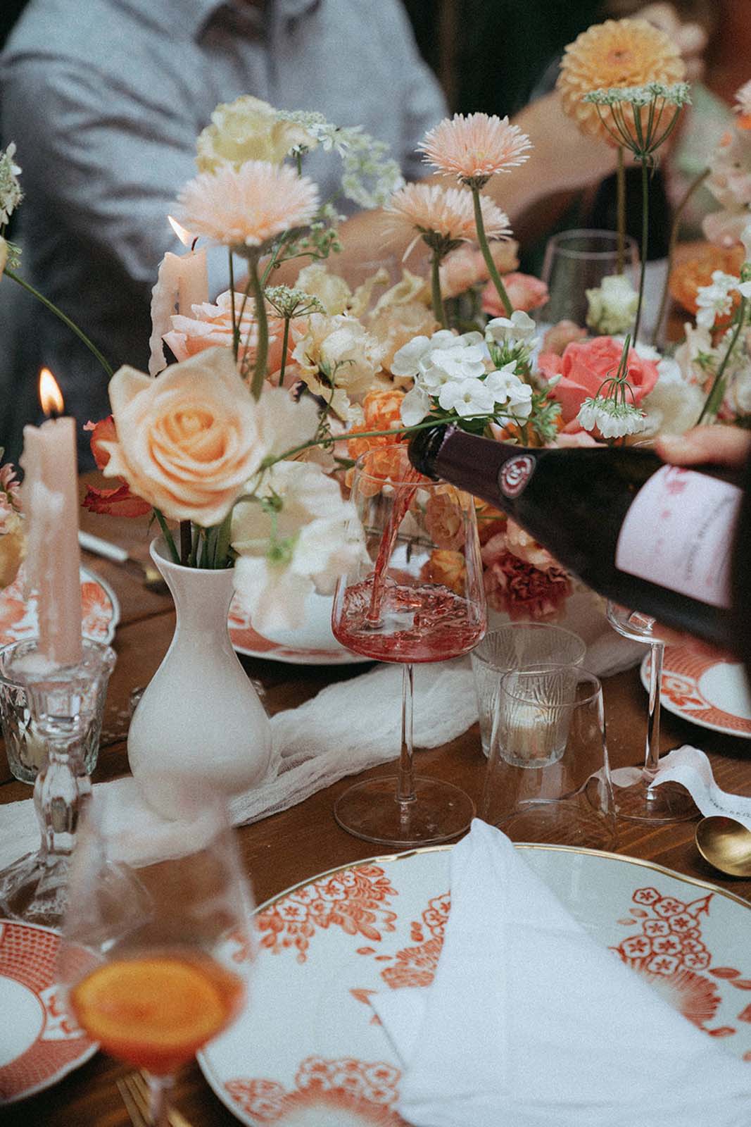 Intricate Details: A Close-Up of the Exquisite Wedding Table Decoration