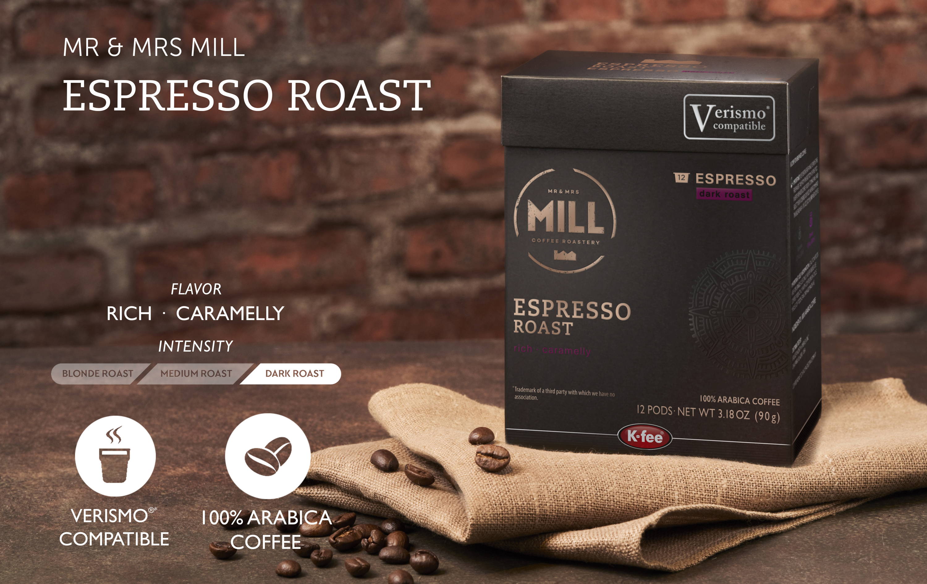 K-fee® & Verismo* compatible coffee, espresso & multi-beverage