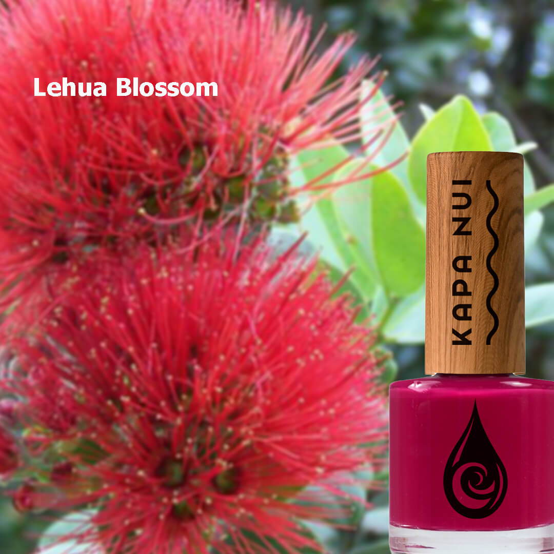 lehua blossom non toxic nail polish with flower blossom