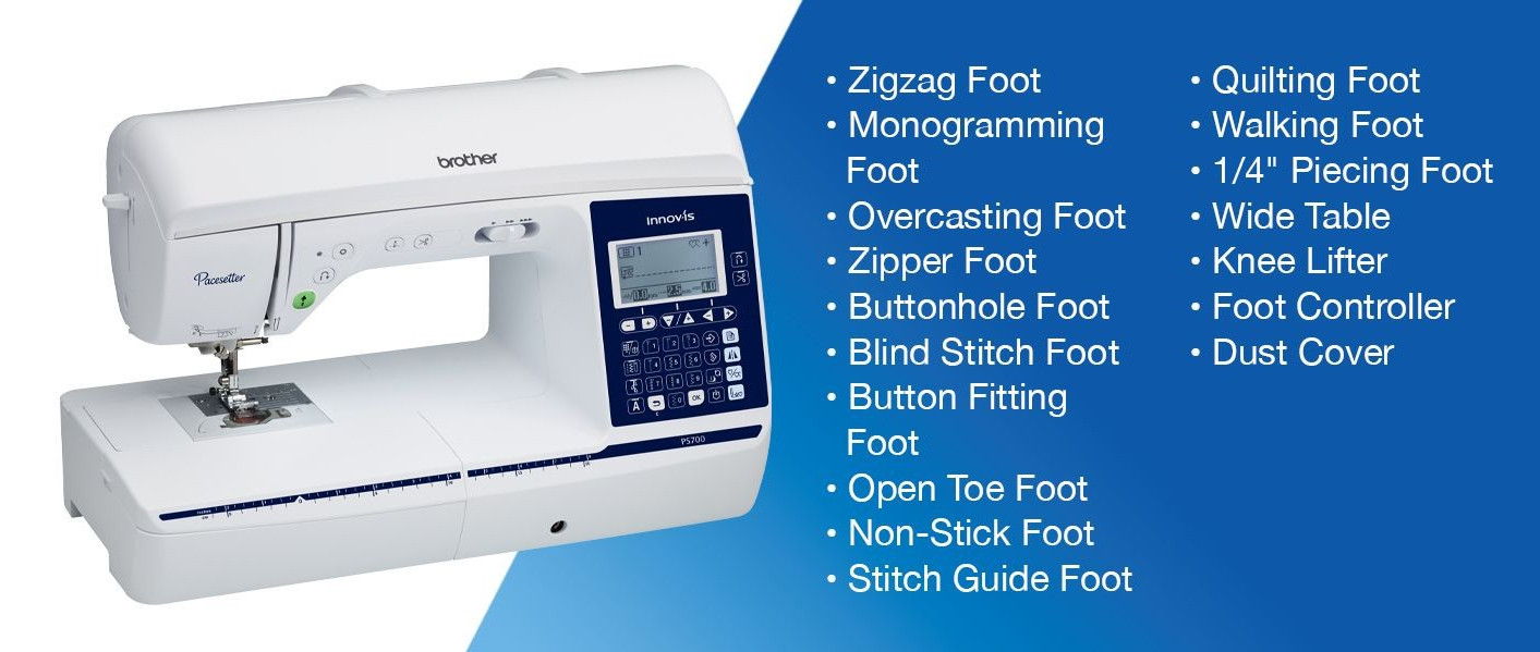 Brother PS700 Sewing Machine Included Accessories