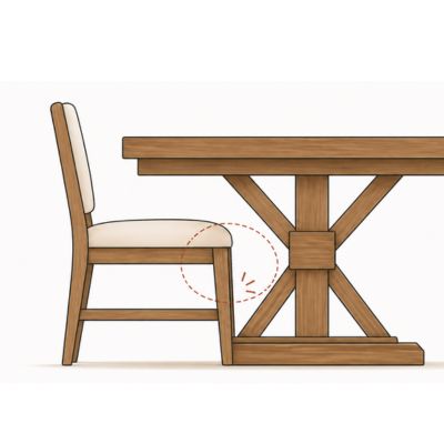 trestle table seating guidelines