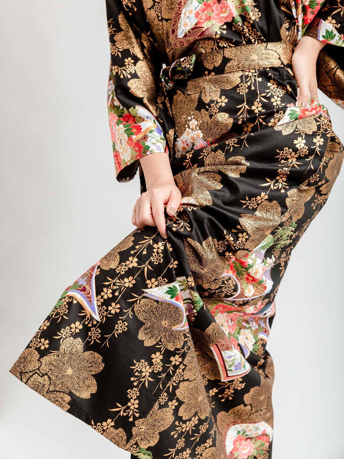 Silk Mens Kimono Robe Boheme Dressing Gown for Man Luxury -  Israel