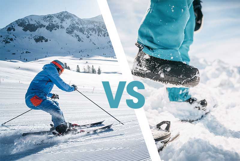Skiing vs Snowboarding - which is best for me? - Auski Australia