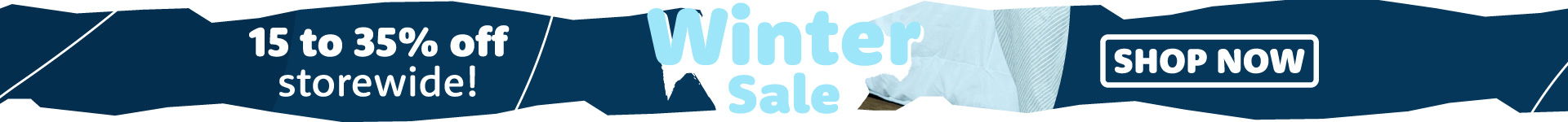 Winter Sale banner - sale on now!