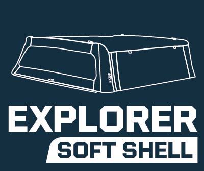 Illustration of an Explorer soft shell vehicle cover.