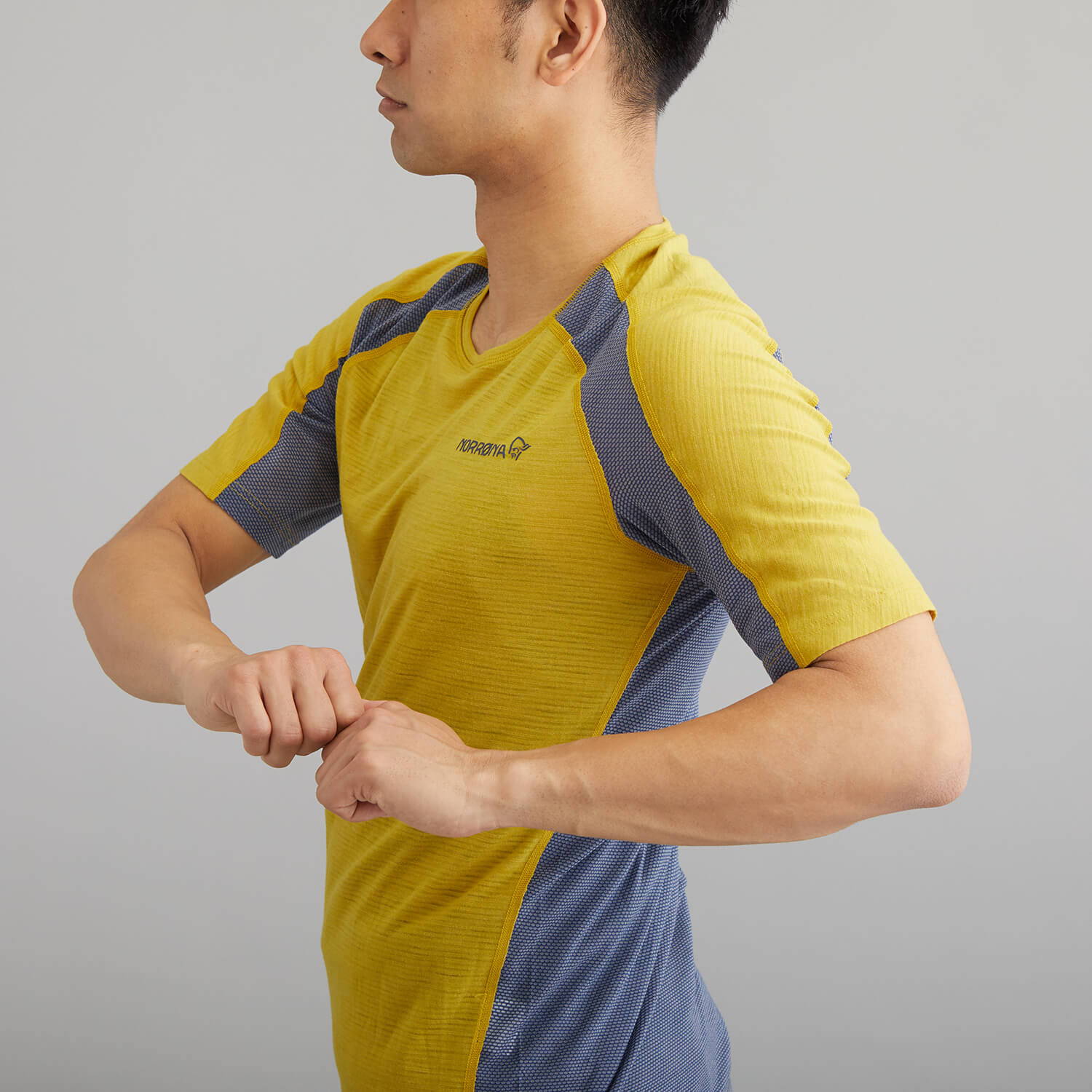 NORRONA（ノローナ）/ビティホーン ウールTシャツ/イエロー/MENS