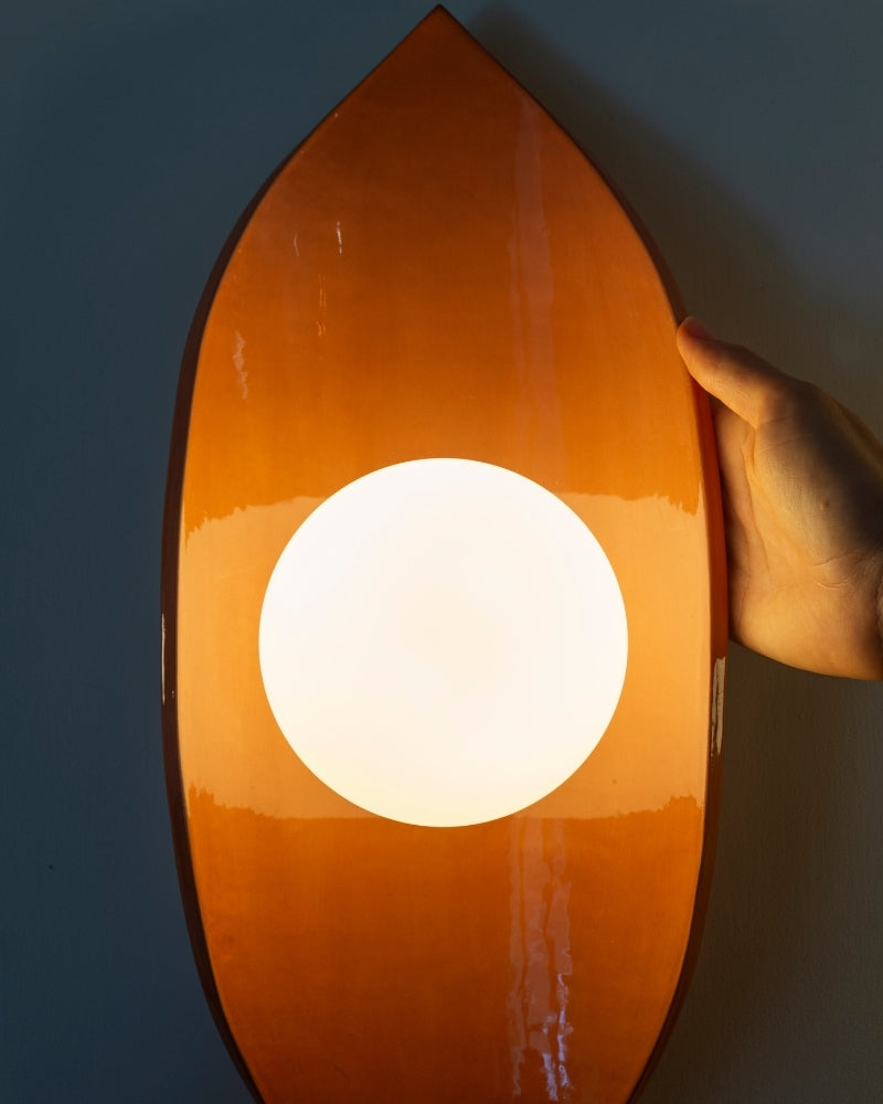 Curved Ceramic Wall Light Pod