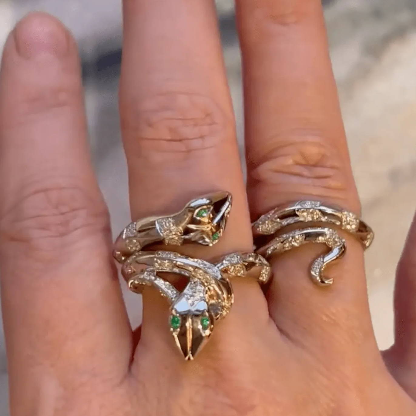 snake rings