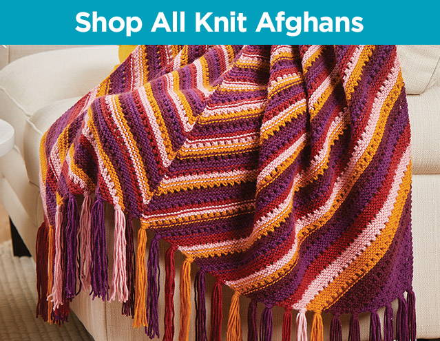 Shop all knit afghan kits.