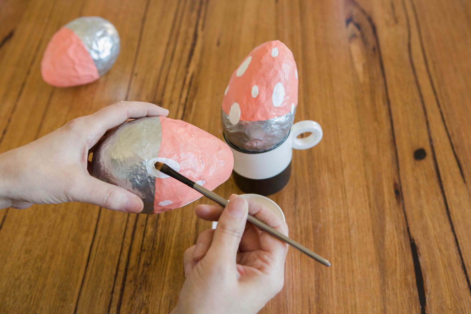 DIY Paper Mache Craft Project - Painting Eggs