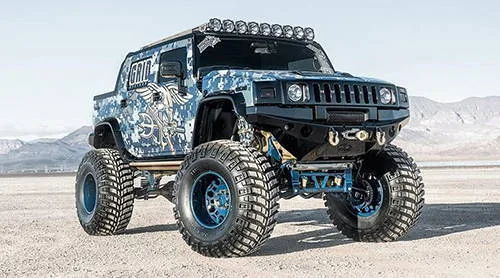 HUMMER train horn installs