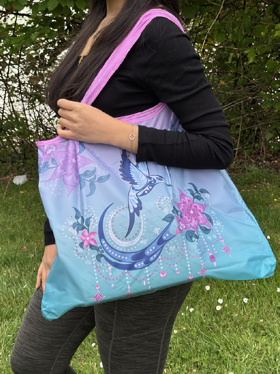 Hummingbird (Pink/Teal) by Deanna Samuel