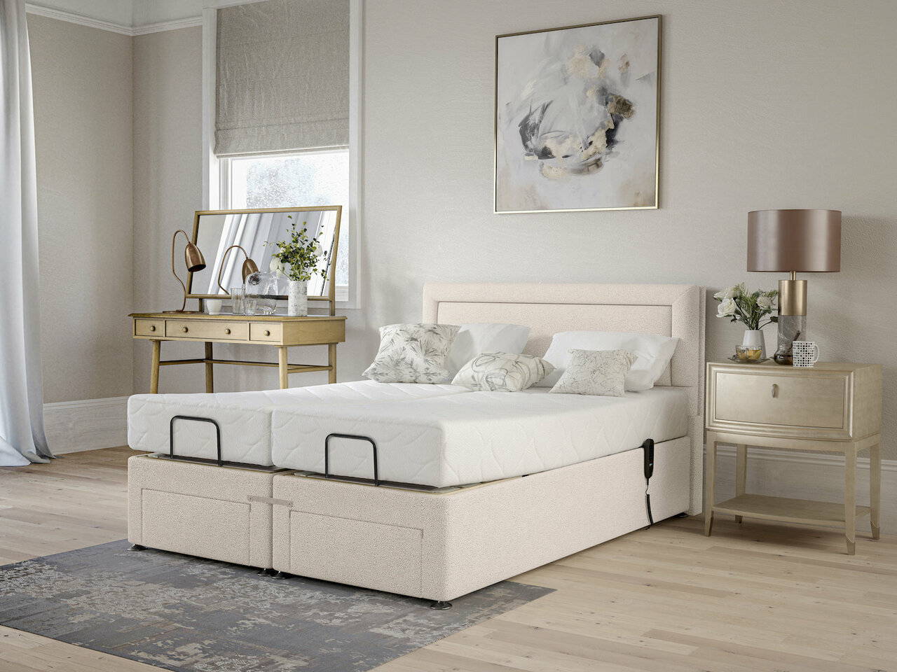 Pocketflex Optima Divan Bed Set in Sand