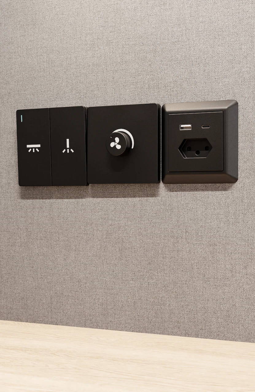 Bedienpanel im Acoustic Pod