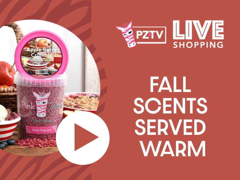 Fall scents served warm with PZTV live shopping promotion.