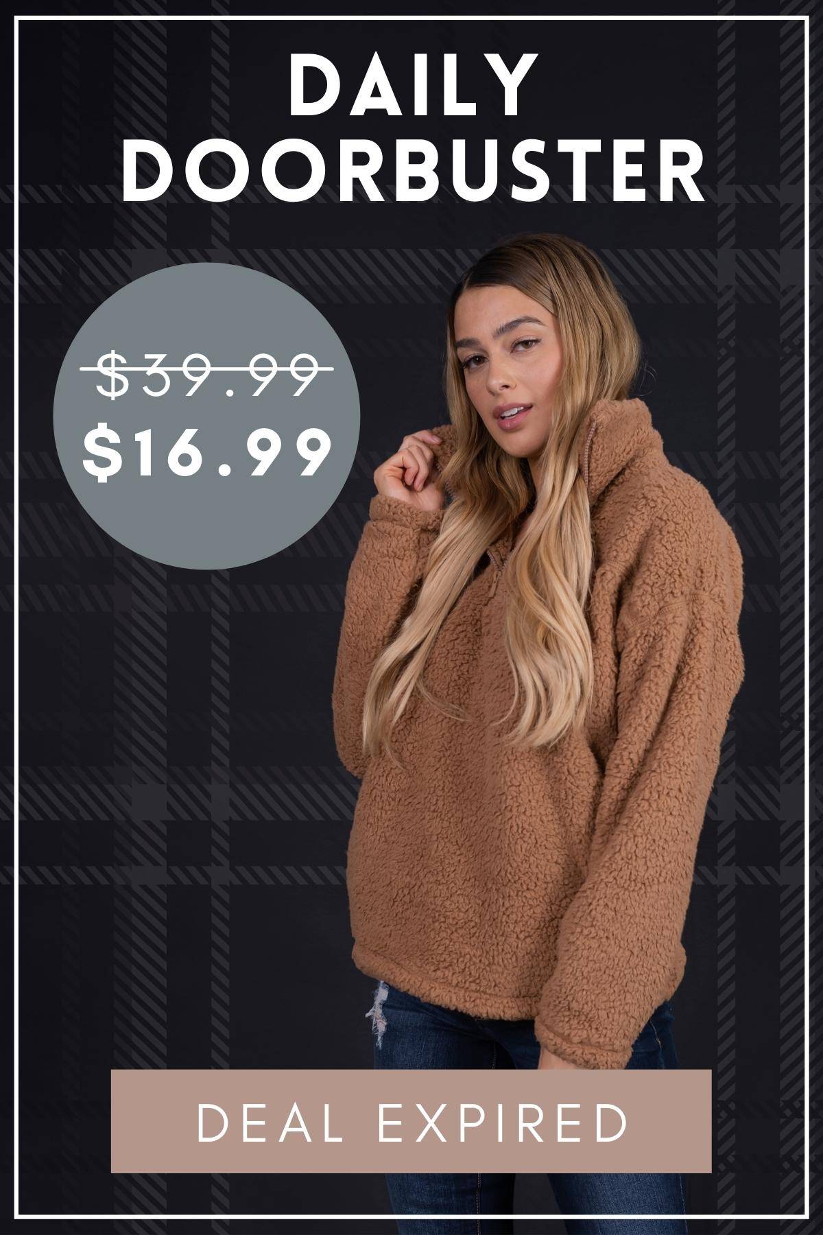 Doorbuster Expired: Totally Snuggable Sherpa