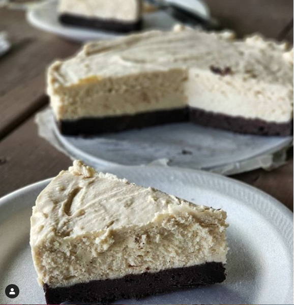 Keto Peanut Butter Brownie Cheesecake - Keto Candy Girl