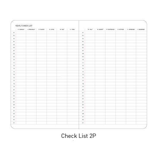Checklist - Ardium 2020 Premium basic dated monthly diary planner