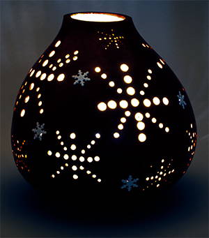 Gourd art by Dianne Connelly