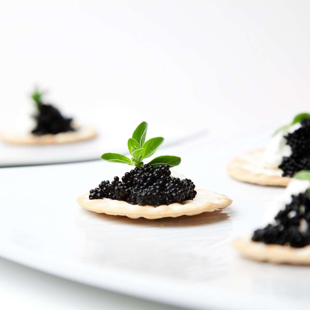 Caviar with blinis