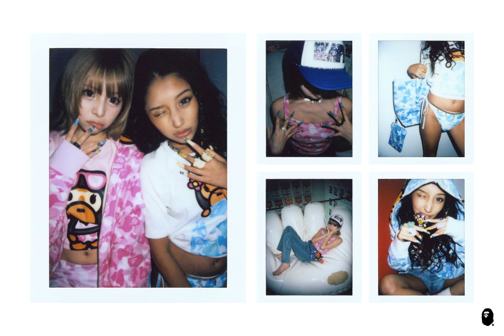 Collage of young women posing and candidly captured in various settings.
