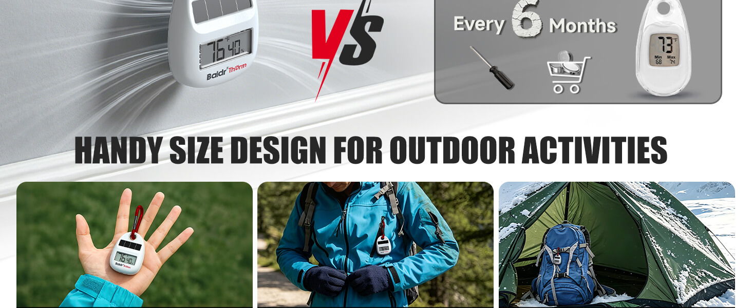 Handy size design for outdoor activities, featuring various related images.