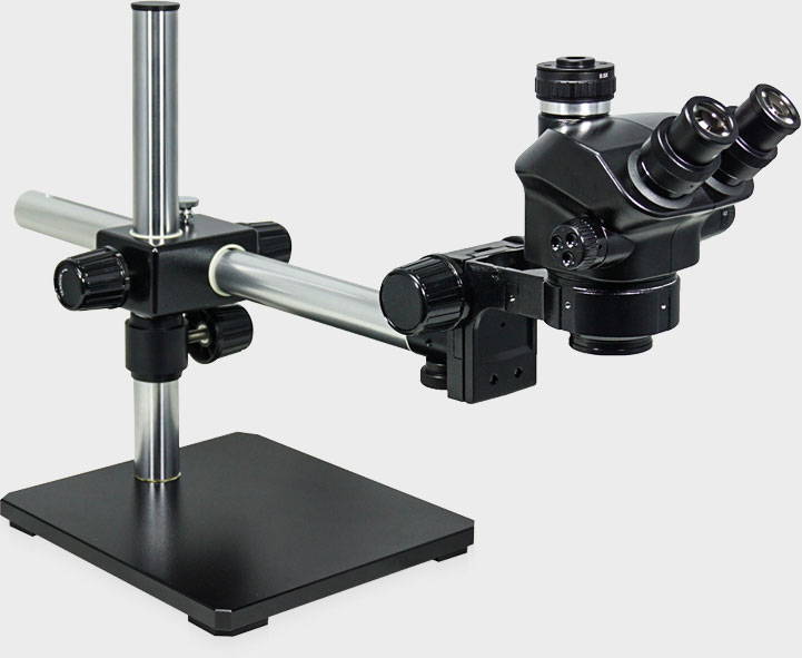 ESD-trinocular-stereo-microscope-ESD-boom-stand