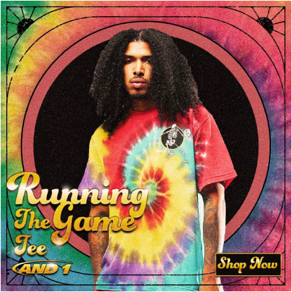 AND1 Running The Game Tie DyeTee Shirts Now Available