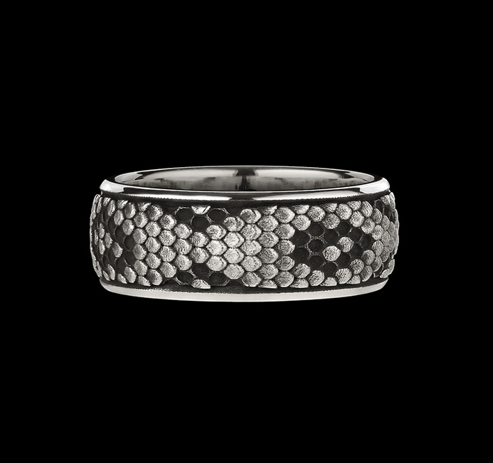Serpent Band in .925 Sterling Silver