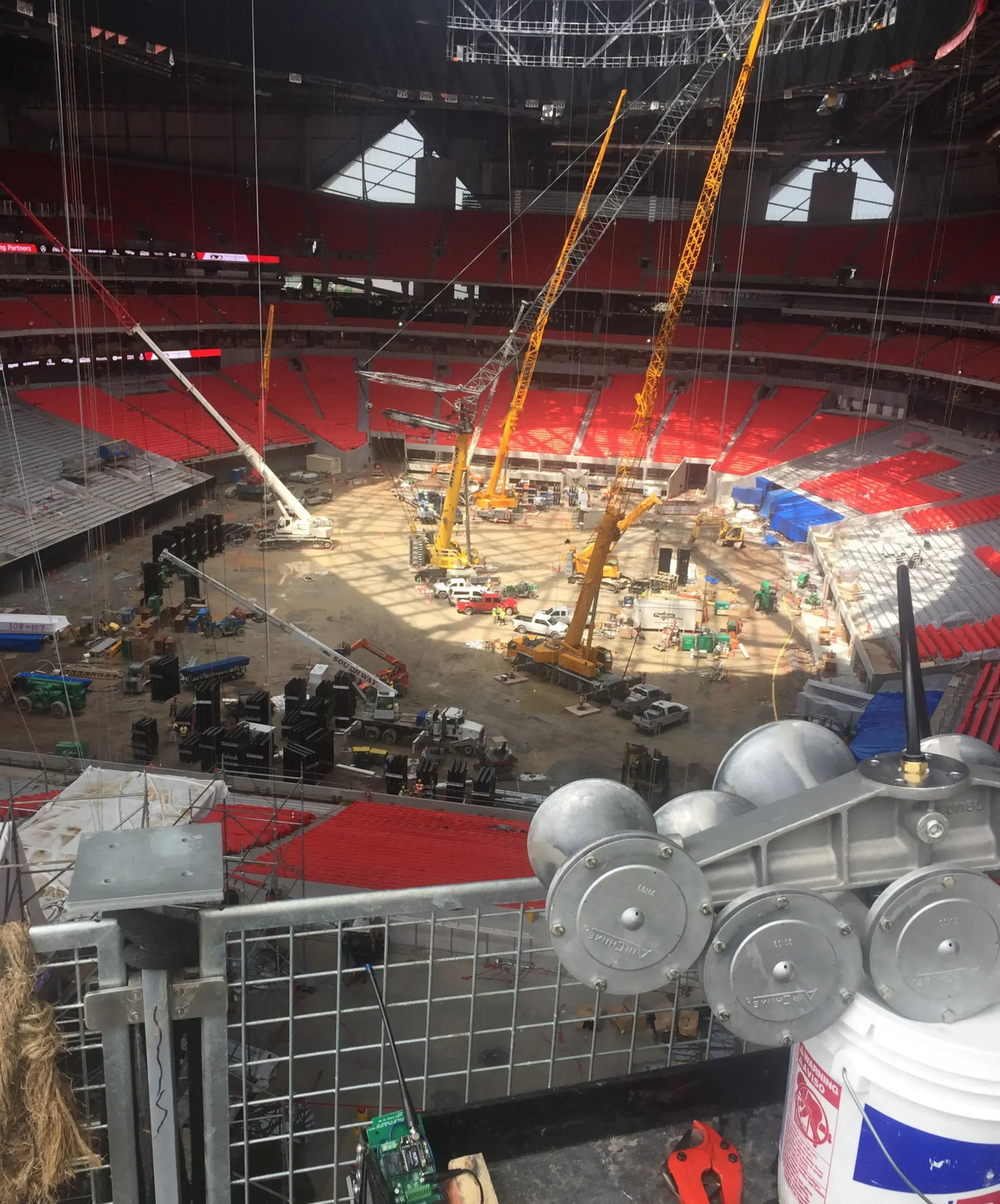 Atlanta Falcons Mercedes Benz Stadium Train Horn Install